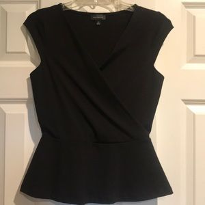 XS Black Peplum top